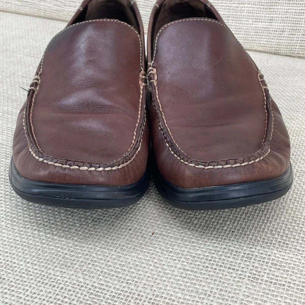 Cole‎ Haan Grant Escape Mens Brown Leather Loafers Drivers Shoes C11404 Size 10M